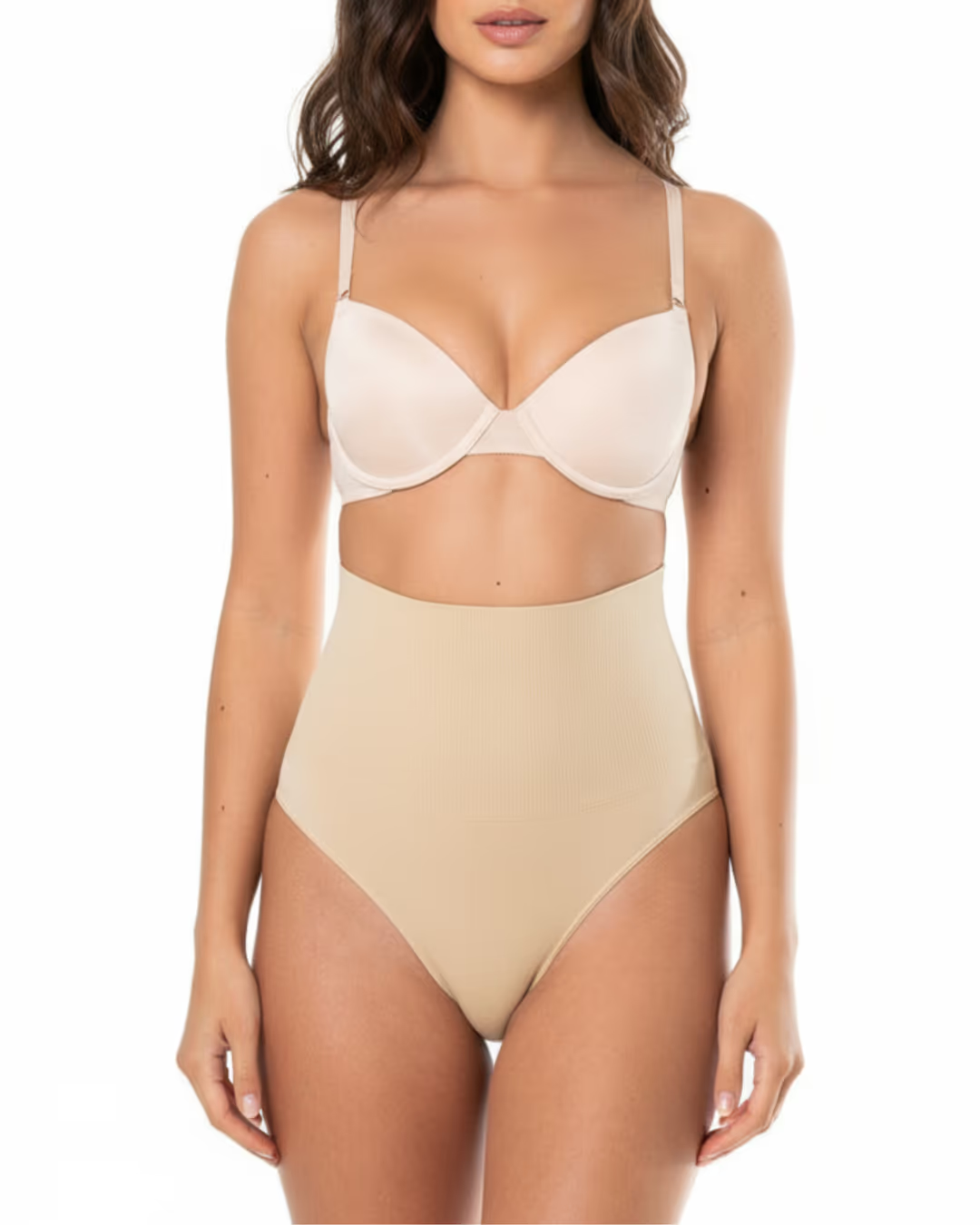 Tanga Sculpt Talle Alto Nude — detalle