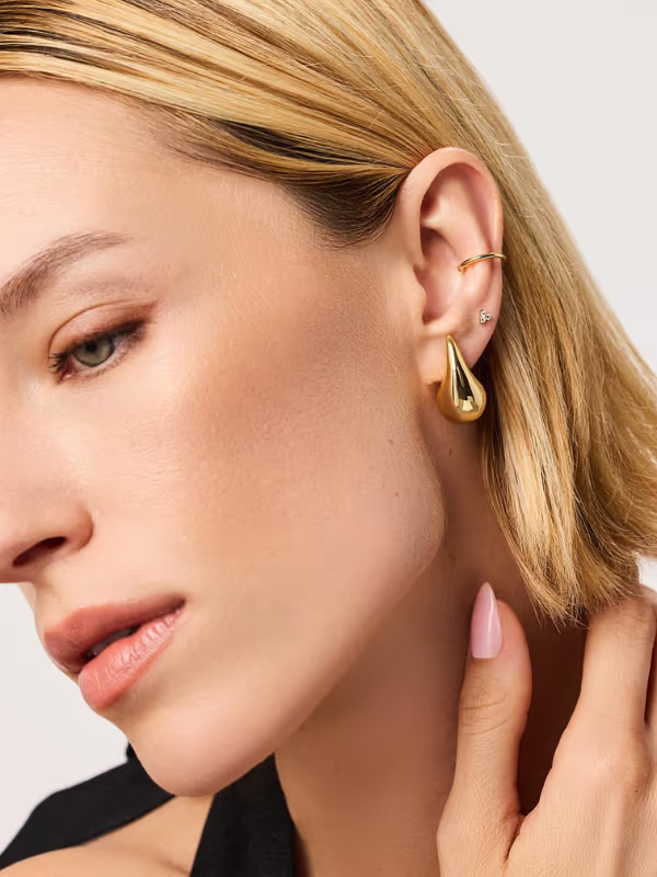 Pendientes Golden Drop Gold — detalle
