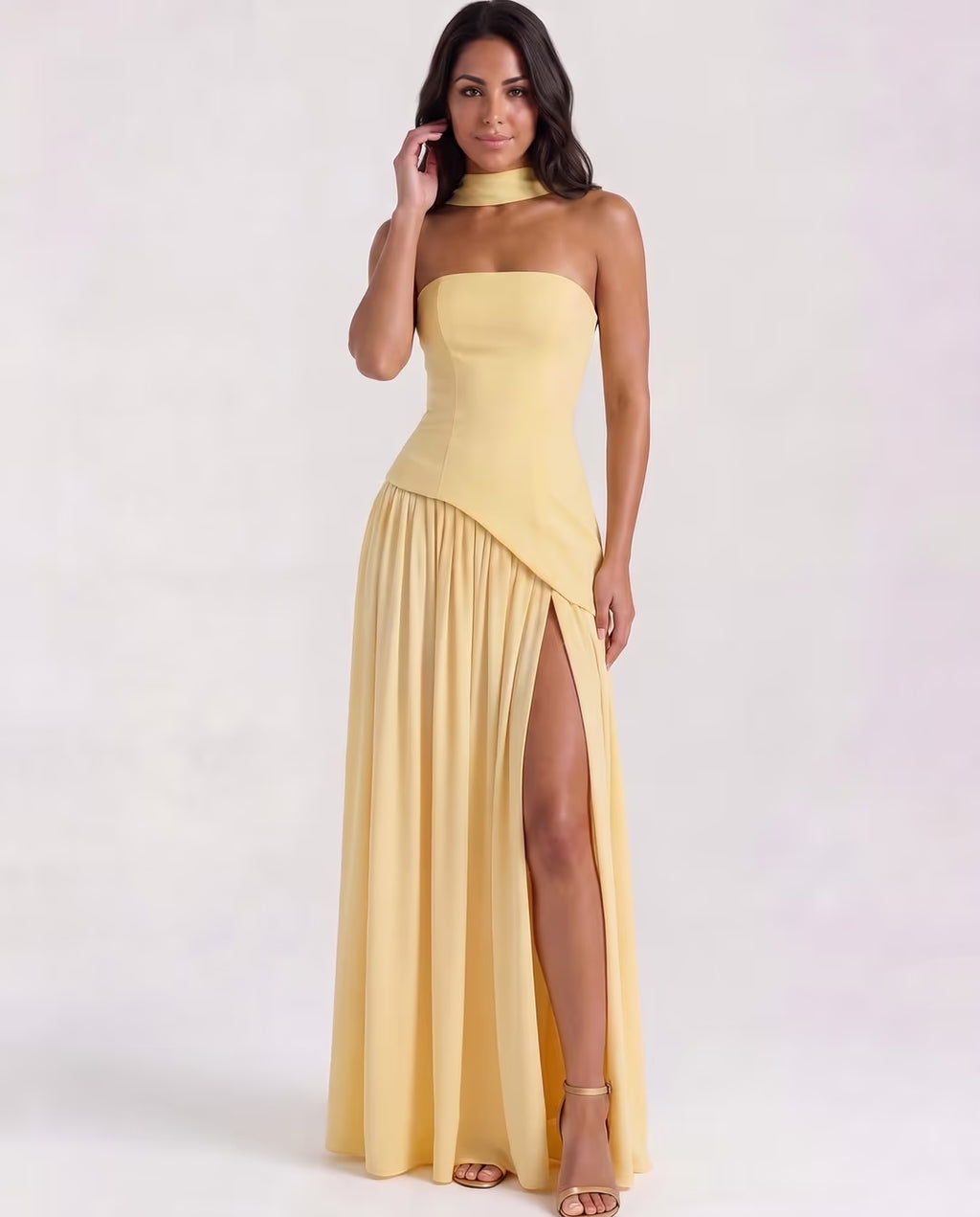 Serena Butter Yellow — pose