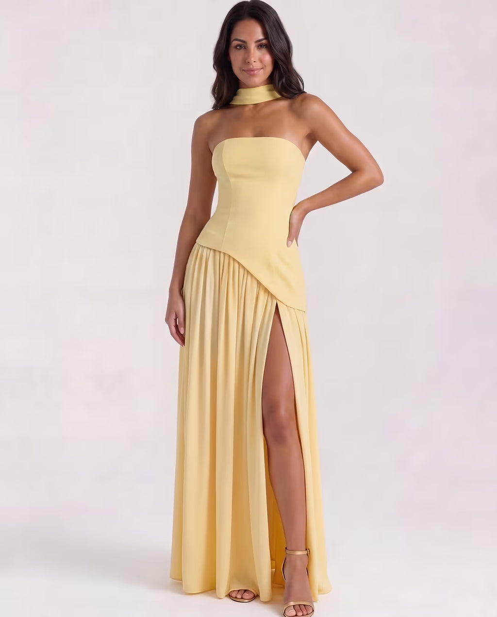 Serena Butter Yellow — pose