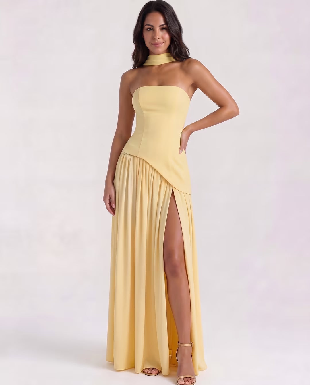 Serena Butter Yellow — pose